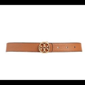 Tory Burch reversible belt - gold metallic/ Tan